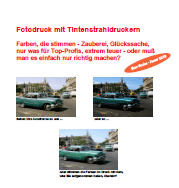 Broschüre "Fotodruck mit Tintenstrahldruckern" Broschüre "Fotodruck mit Tintenstrahldruckern"